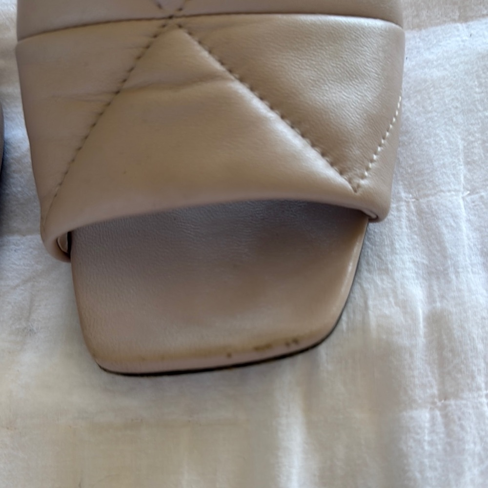 Prada Women's Beige Leather Mules - Picture 3 of 7